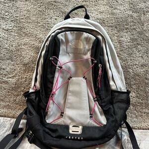 The North Face Jester Backpack - Black, Gray, and Pink